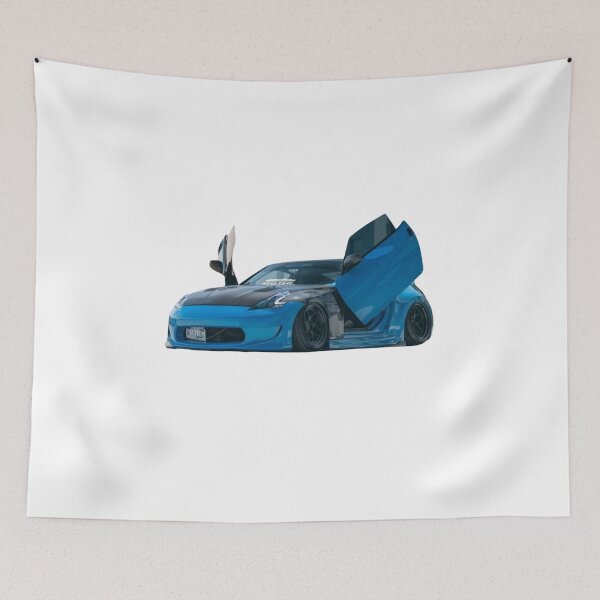 Item preview, Nissan 370Z Dark Blue Carbon Fiber Hood Scissor Doors JDM designed and sold by Lellenatavarez.