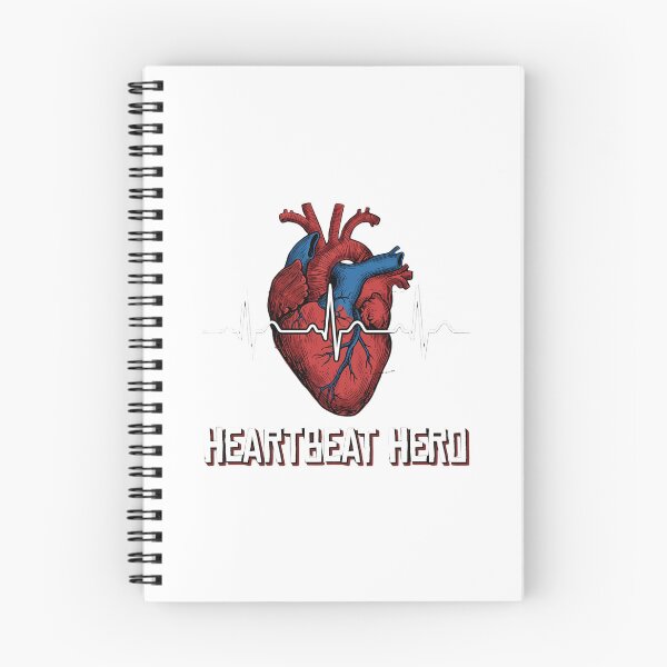 Item preview, Heartbeat Hero Realistic Anatomical Heart ECG Design designed and sold by chattsuede.