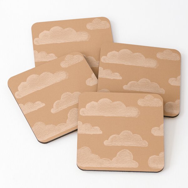 Item preview, Dreamtime Clouds Watercolor Pattern - Rust + Melon designed and sold by Irene Estelle.