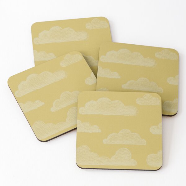 Item preview, Dreamtime Clouds Watercolor Pattern - Saffron + Gold designed and sold by Irene Estelle.