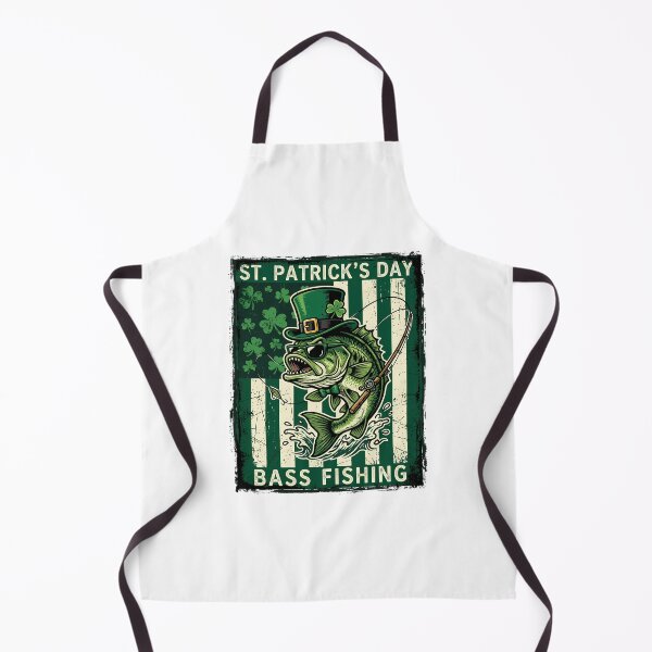 Item preview, St. Patrick's Day Bass Fishing Leprechaun Angler designed and sold by chattsuede.