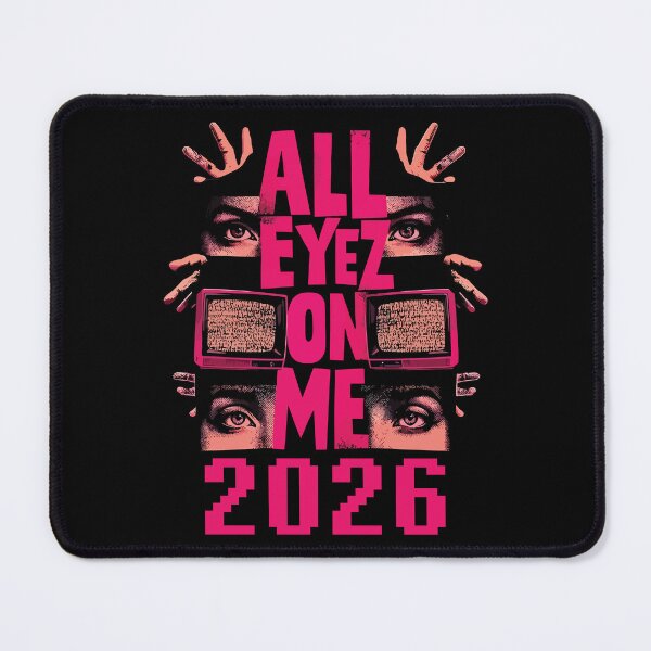 Item preview, All Eyez On Me 2026 Pink Eyes TV Static Graphic designed and sold by RamyGallery.