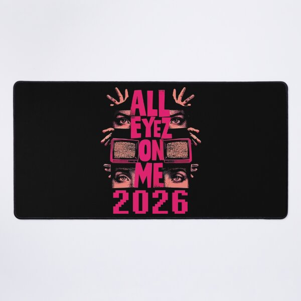 Item preview, All Eyez On Me 2026 Pink Eyes TV Static Graphic designed and sold by RamyGallery.