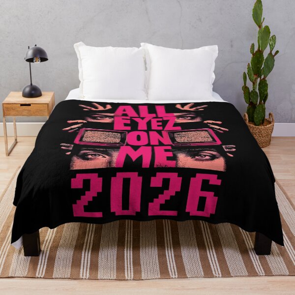 Item preview, All Eyez On Me 2026 Pink Eyes TV Static Graphic designed and sold by RamyGallery.