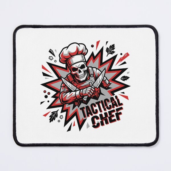 Item preview, Edgy Tactical Chef Skull with Crossed Knives Design designed and sold by chattsuede.