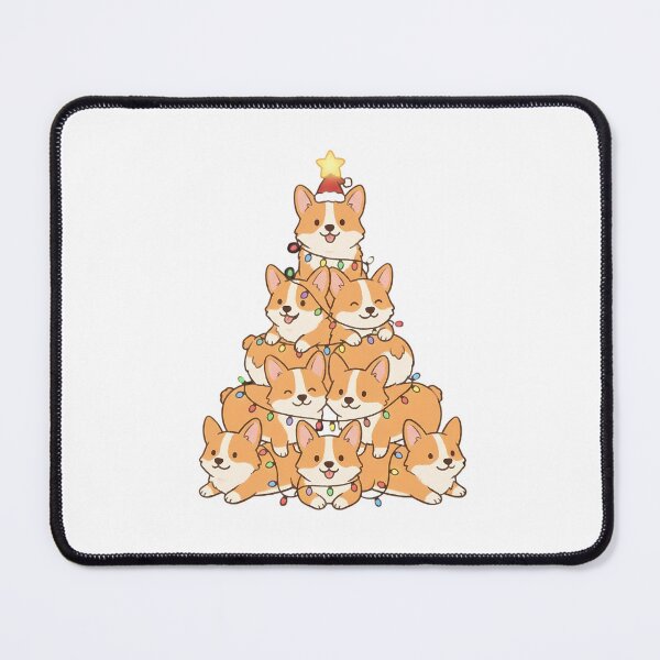Item preview, Adorable Corgi Christmas Tree Stack Illustration designed and sold by chattsuede.