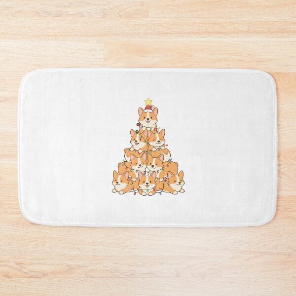 Item preview, Adorable Corgi Christmas Tree Stack Illustration designed and sold by chattsuede.