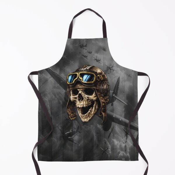 Item preview, Vintage War Pilot Skull American Flag Aviation Design designed and sold by artistwill.