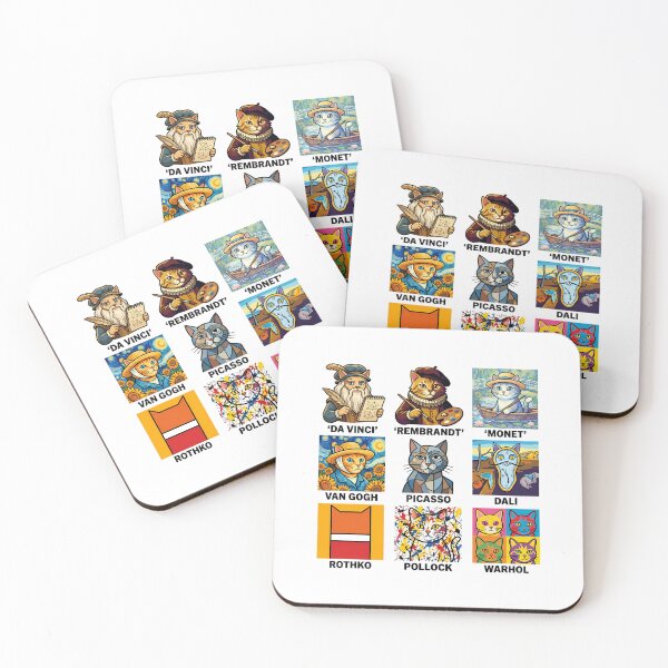 Item preview, Famous Artist Cats Illustrations: A Feline Art History Journey designed and sold by chattsuede.