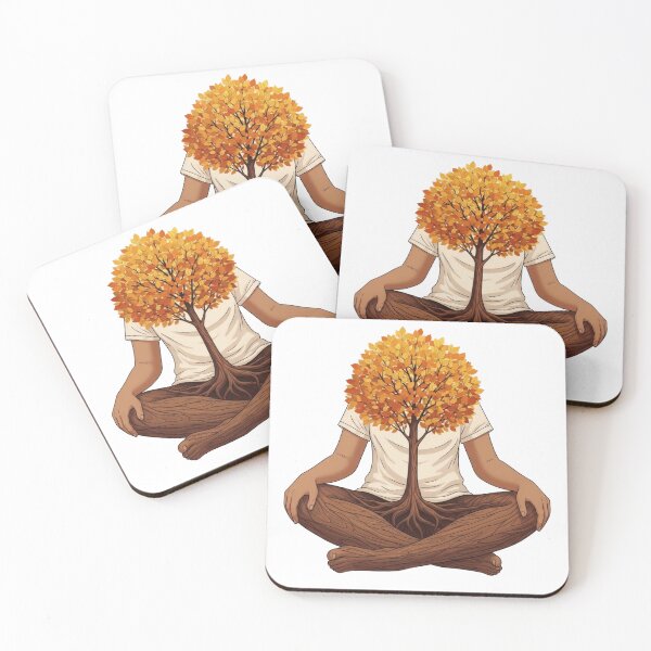 Item preview, Meditation Tree Human Fusion Art designed and sold by AbanoubStore.