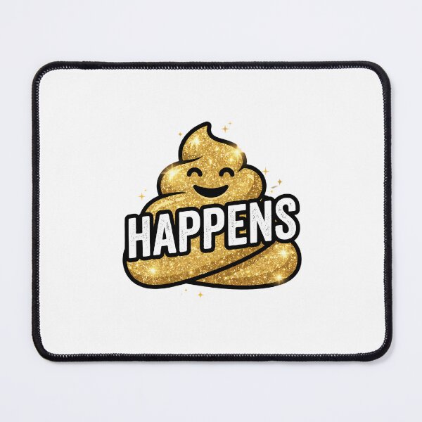 Item preview, Glitter Poop Happens Witty Sarcastic Emoji Art designed and sold by chattsuede.