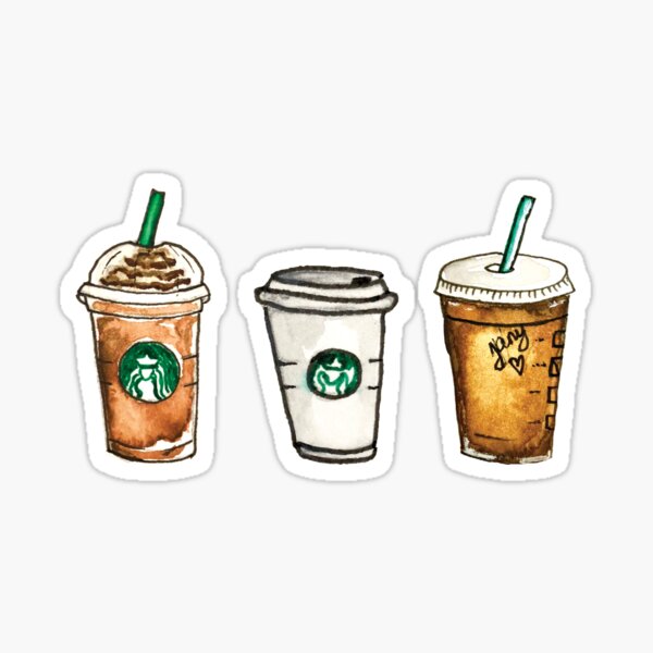 Starbucks Coffee Frappe Yoda Starbies Venti Cold Brew Frappuccino Stickers  131