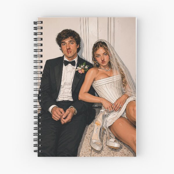 Artikelvorschau, Jacob Elordi und Sydney Sweeney, Hochzeit von Nathaniel und Cassie (Fan-Art) entworfen und verkauft von PopCultureAndStuff.