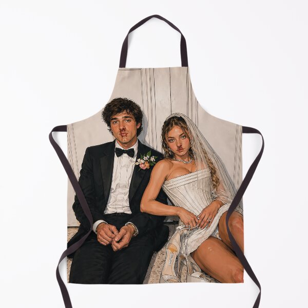 Item preview, Jacob Elordi and Sydney Sweeney, Nathaniel and Cassie wedding (fan art) designed and sold by PopCultureAndStuff.