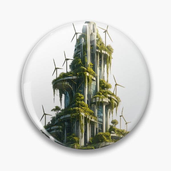 Item preview, Solarpunk Vertical City  designed and sold by Verdanova Lab.