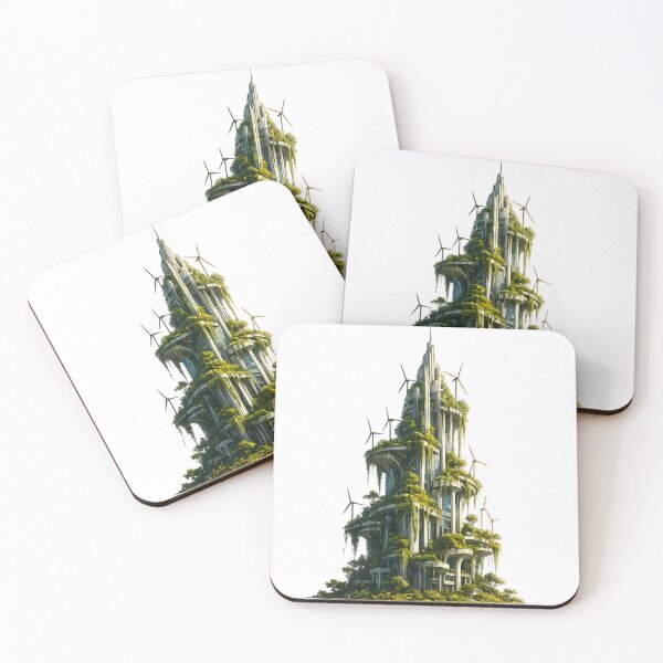Item preview, Solarpunk Vertical City  designed and sold by Verdanova Lab.