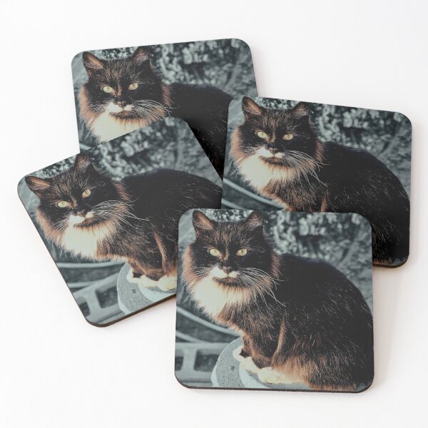 Item preview, Majestic Fluffy Cat on a Pedestal designed and sold by Stacey's unpromised.