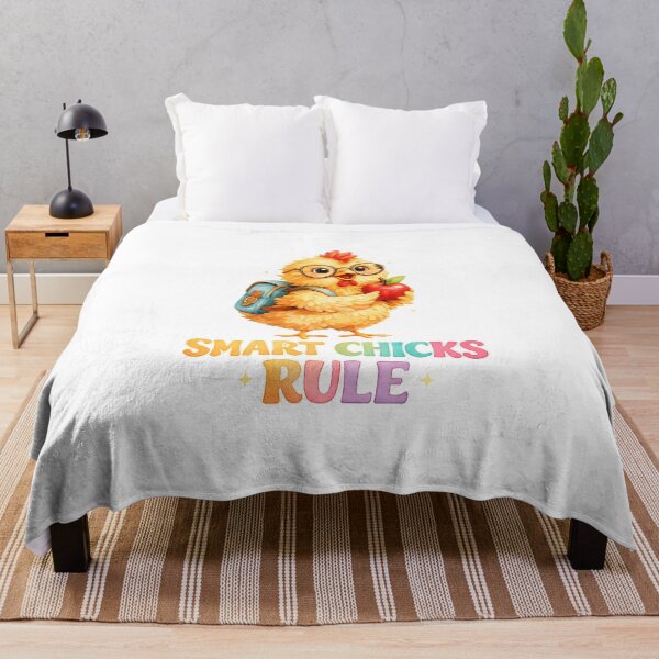 Item preview, Smart Chicks Rule Cheerful Student designed and sold by chattsuede.