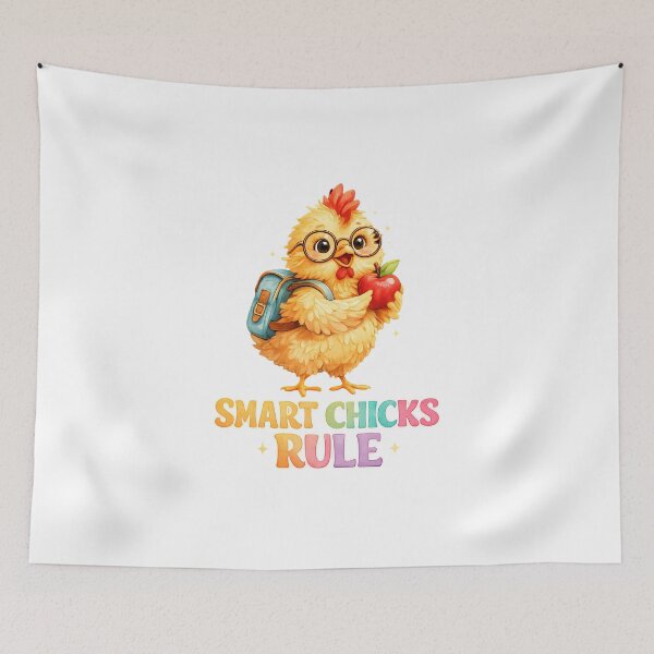 Item preview, Smart Chicks Rule Cheerful Student designed and sold by chattsuede.