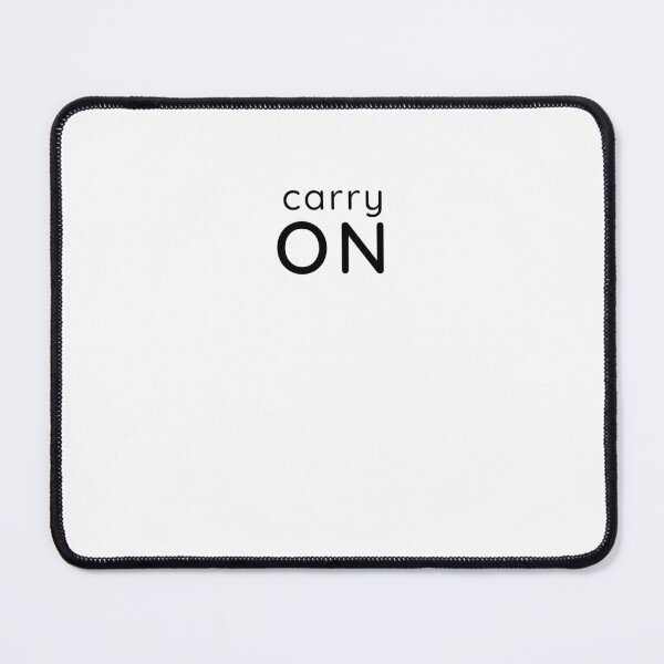 Item preview, Carry On – Minimalist Motivational Typography Tee designed and sold by Lynn Creates.