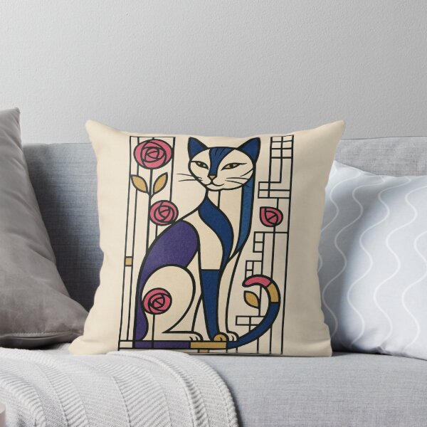 Item preview, Mackintosh Rose Cat designed and sold by PurrfectWhisper.