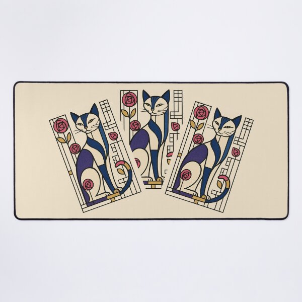 Item preview, Mackintosh Rose Cat designed and sold by PurrfectWhisper.