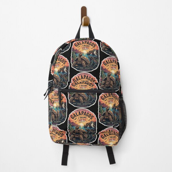 Item preview, Galápagos Vintage Travel Sticker | Not a Tourist I Belong Here | Retro Sunset Island Design designed and sold by CosmicSplendor.