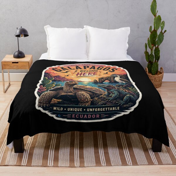 Item preview, Galápagos Vintage Travel Sticker | Not a Tourist I Belong Here | Retro Sunset Island Design designed and sold by CosmicSplendor.