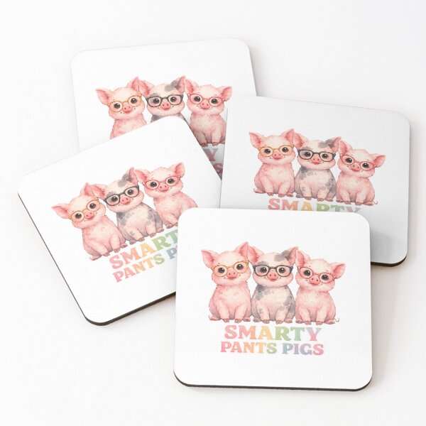 Item preview, Smarty Pants Pigs Cute Cartoon Animal Design designed and sold by chattsuede.