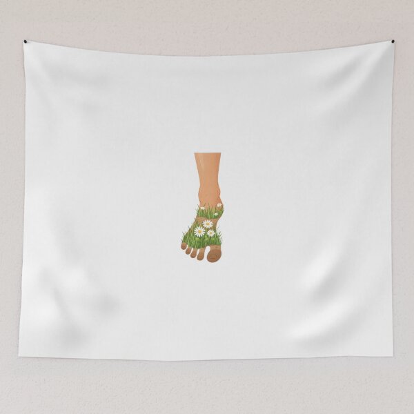 Item preview, Human Foot Nature Grass Bloom designed and sold by AbanoubStore.