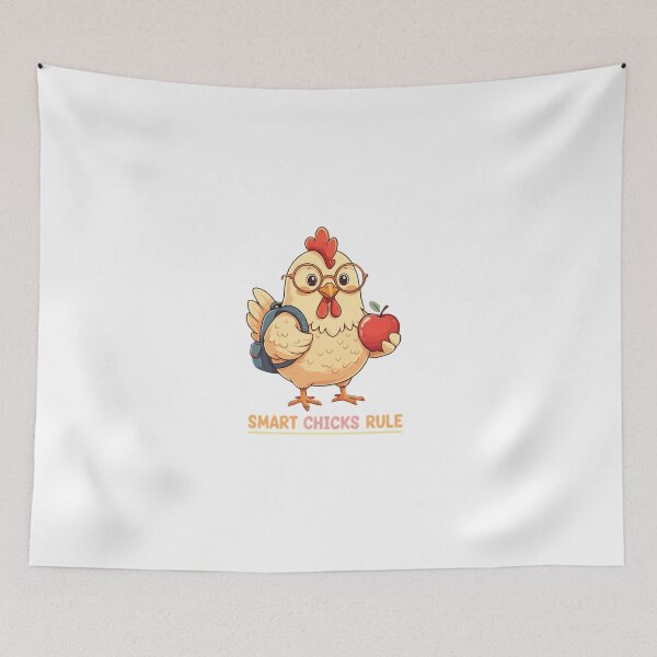 Item preview, Smart Chicks Rule: Cute Cartoon Student Power designed and sold by chattsuede.