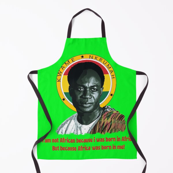 Item preview, Kwame Nkrumah Portrait – Africa Was Born In Me | Pan-African Quote gift designed and sold by Youngkev-arts.