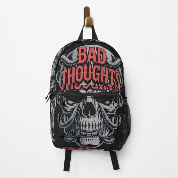 Item preview, Bad Thoughts – Dark Skull Gothic Horror Design designed and sold by SkeletonMood.