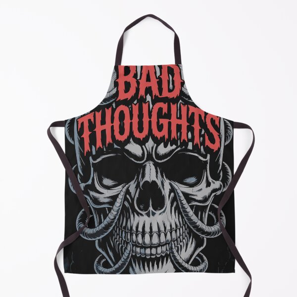 Item preview, Bad Thoughts – Dark Skull Gothic Horror Design designed and sold by SkeletonMood.