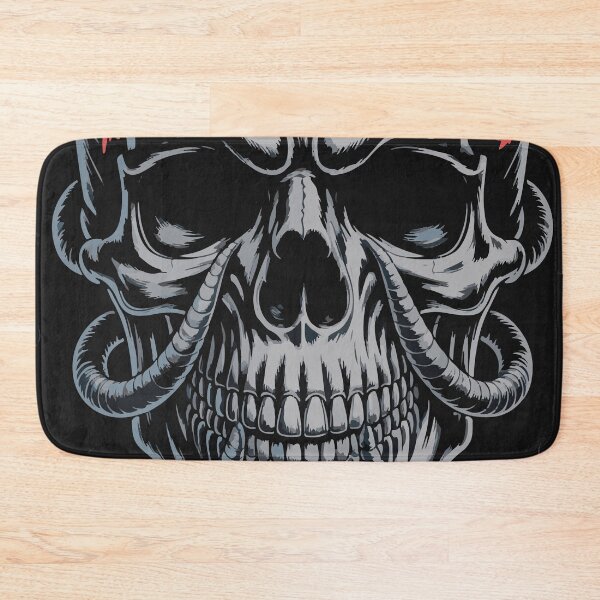 Artikelvorschau, Schlechte Gedanken – Düsteres Totenkopf-Gothic-Horror-Design entworfen und verkauft von SkeletonMood.
