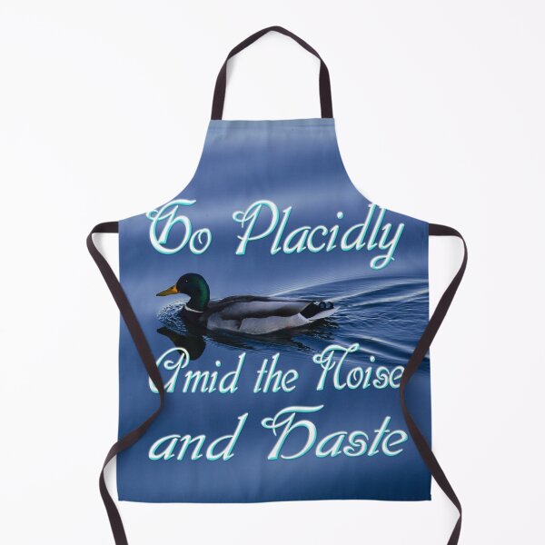 Item preview, Go Placidly Amid the Noise and Haste – Mallard Duck Serenity Art designed and sold by Lainey1978.
