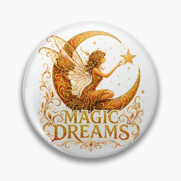 Artikelvorschau, Magische Träume Feenmond – Elegante Fantasy-Kunst mit goldener Himmelsmagie entworfen und verkauft von chattsuede.