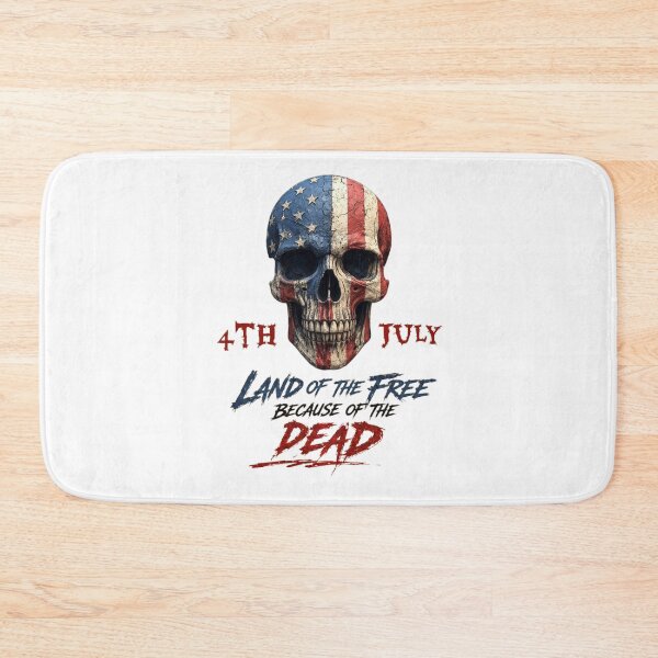 Item preview, 4th of July Skull - American Flag Patriotic Horror Grunge Design Graphic Tee  designed and sold by LoneTide.