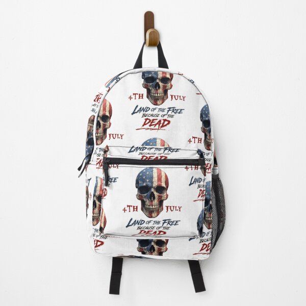 Item preview, 4th of July Skull - American Flag Patriotic Horror Grunge Design Graphic Tee designed and sold by LoneTide.
