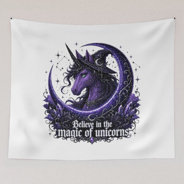 Item preview, Believe in the magic of unicorns witch - Gothic Fantasy Mystical designed and sold by chattsuede.