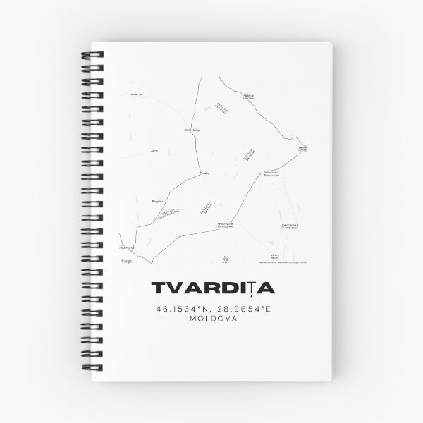 Item preview, Tvardița Moldova Map Art Print | Minimalist Street Map Poster | Travel Decor designed and sold by RM-Journey.