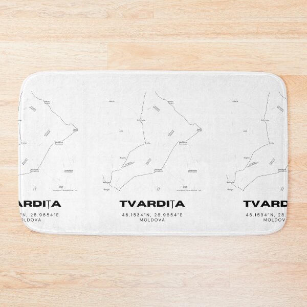 Item preview, Tvardița Moldova Map Art Print | Minimalist Street Map Poster | Travel Decor designed and sold by RM-Journey.