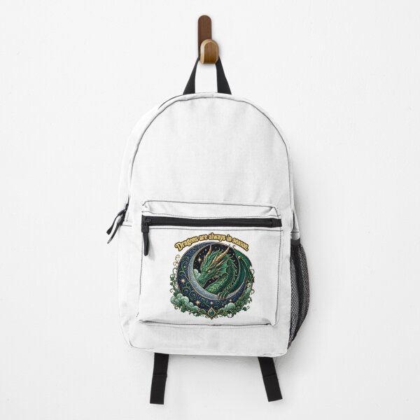 Item preview, Dragons are always in season Green Dragon Crescent Moon designed and sold by chattsuede.