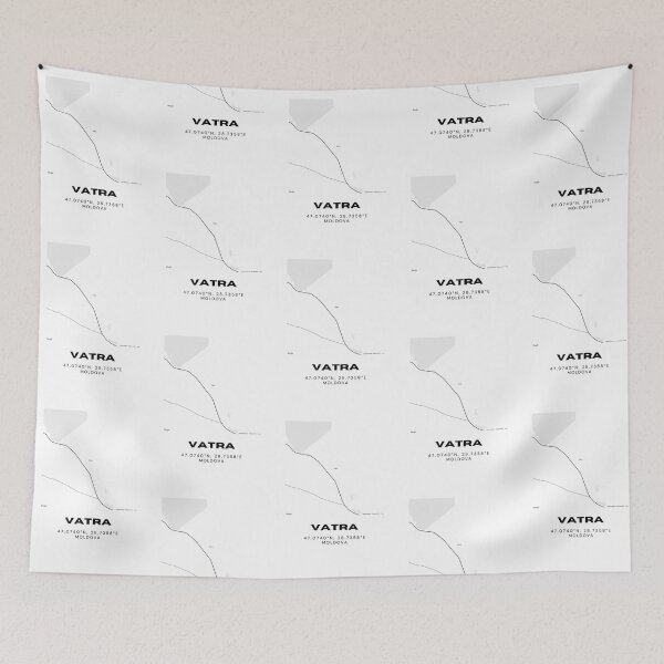Item preview, Vatra Moldova Map Art | Minimal Street Map Poster | Modern Travel Decor designed and sold by RM-Journey.