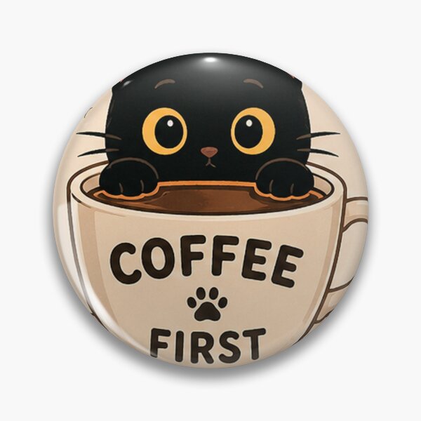 Item preview, COFFEE FIRST CAT designed and sold by Thiago Valentim.