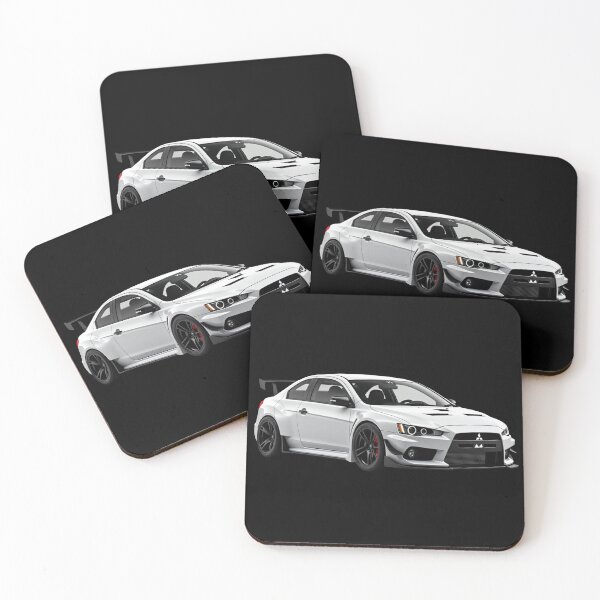 Item preview, Mitsubishi Evo X White JDM Rally Street Racing designed and sold by Lellenatavarez.
