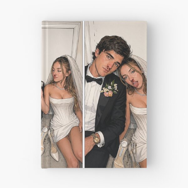 Item preview, Montage of Jacob Elordi and Sydney Sweeney, Nathaniel and Cassie's wedding (fan art) designed and sold by PopCultureAndStuff.