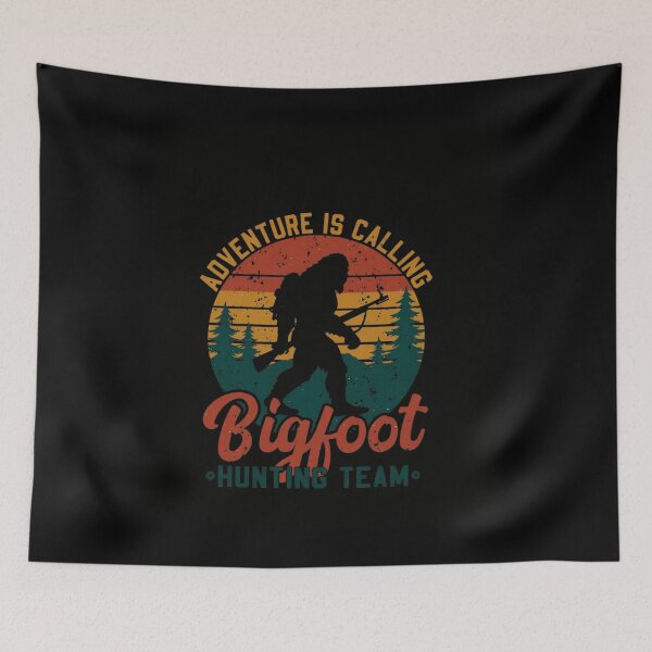 Item preview, Bigfoot Hunting Team - Retro Adventure Is Calling Sasquatch designed and sold by trendnest_shop.