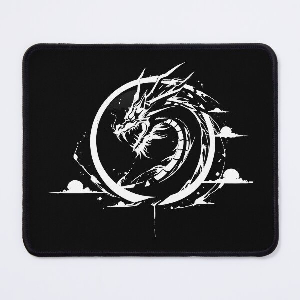 Item preview, Japanese Dragon Ouroboros - Minimalist Ink Tattoo Style designed and sold by Z-RankCUSTOMS.