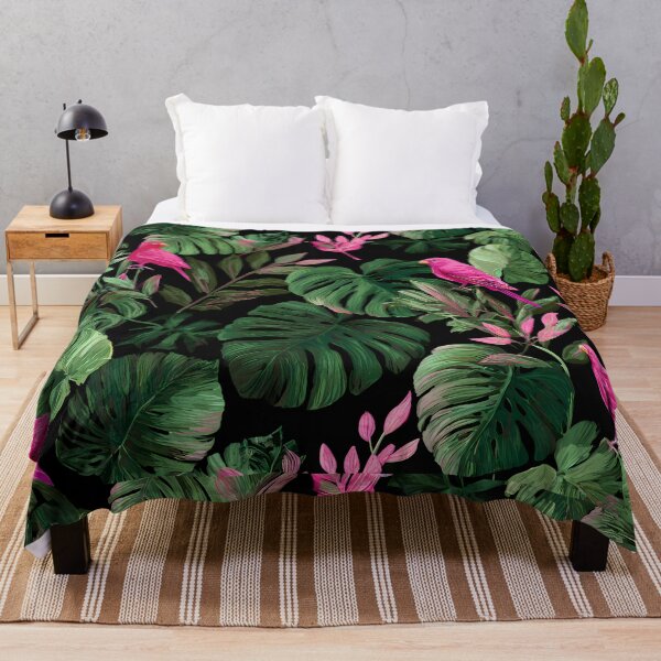 Item preview, Tropical Pink Birds Jungle Paradise Art Design designed and sold by ART ATTACK ZONE.
